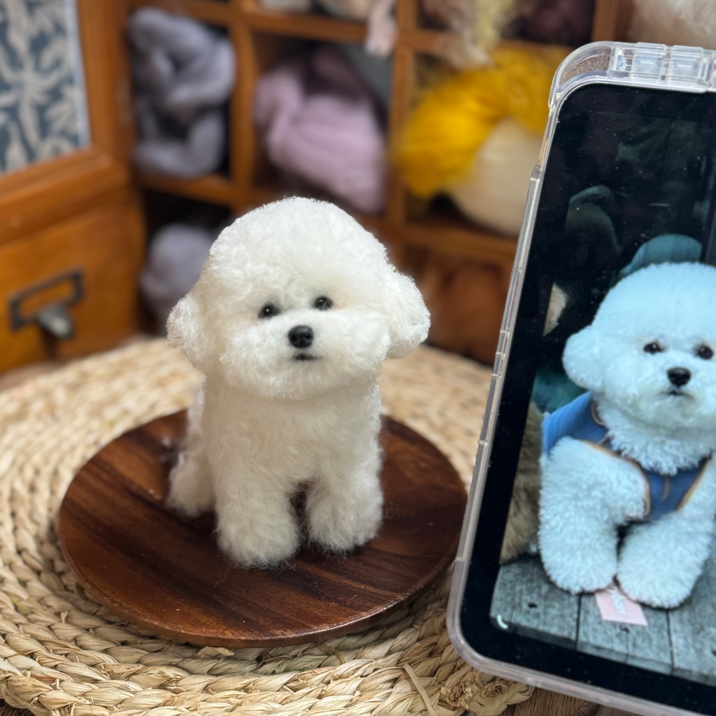 Mini Wool Felt Portrait｜迷你寵物羊毛氈全身訂製（50％訂金）｜香港女生的羊毛氈小店