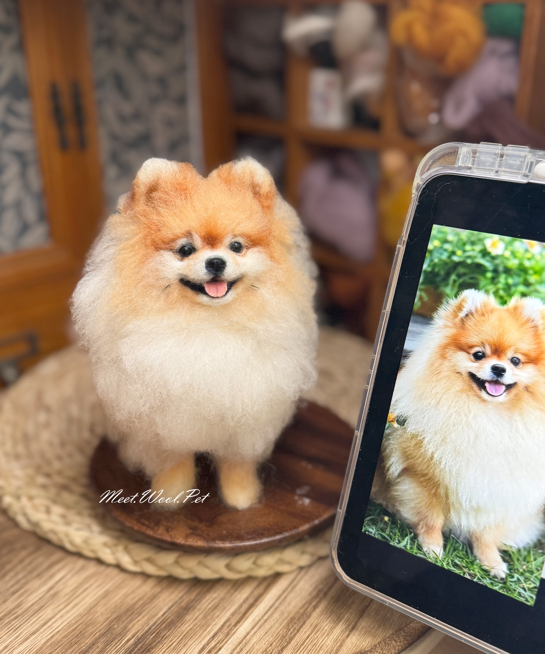 Mini Wool Felt Portrait｜迷你寵物羊毛氈全身訂製（50％訂金）｜香港女生的羊毛氈小店