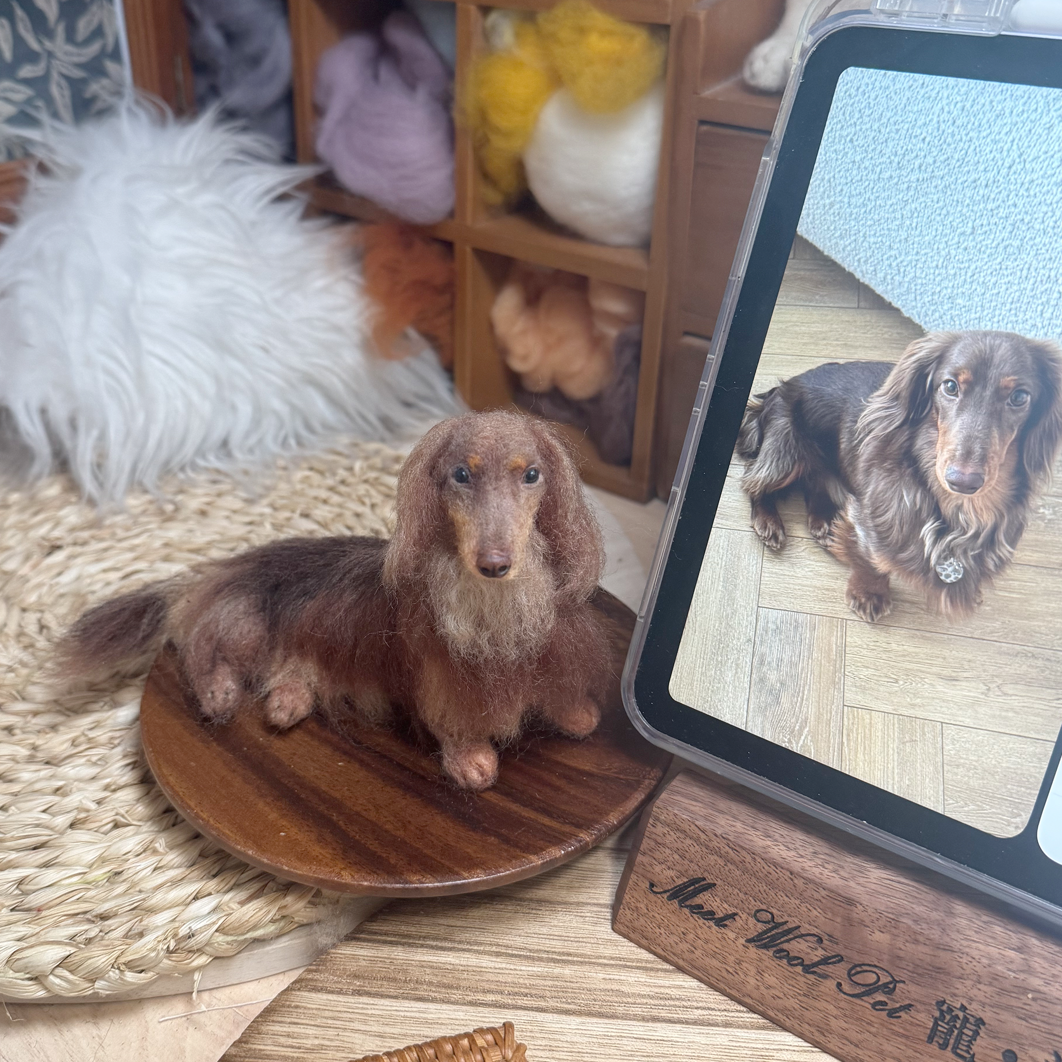 Mini Wool Felt Portrait｜迷你寵物羊毛氈全身訂製（50％訂金）｜香港女生的羊毛氈小店