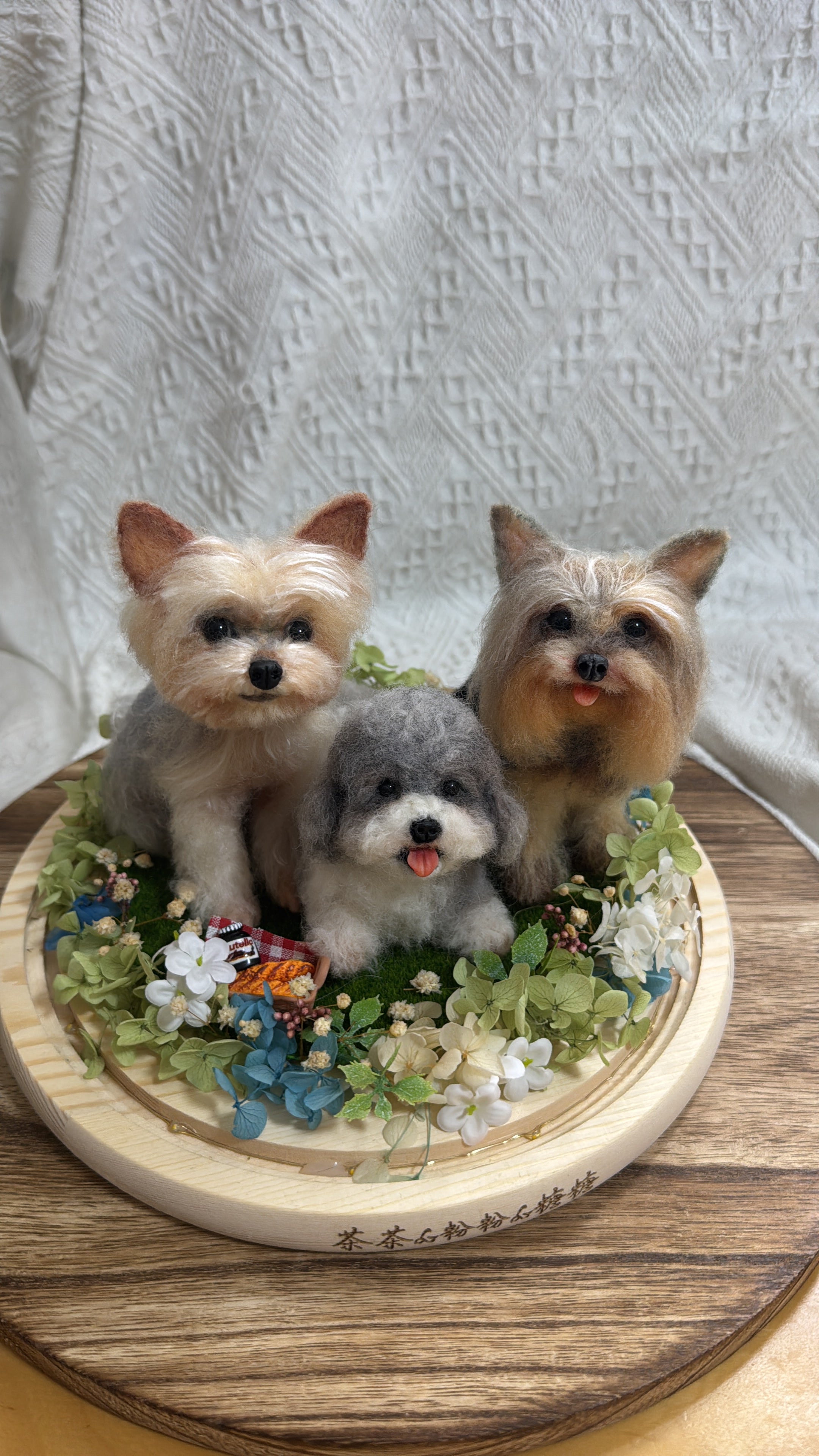 Mini Wool Felt Portraits｜多隻迷你寵物全身訂製 (一隻以上九折優惠)（50％訂金）｜香港女生的羊毛氈小店