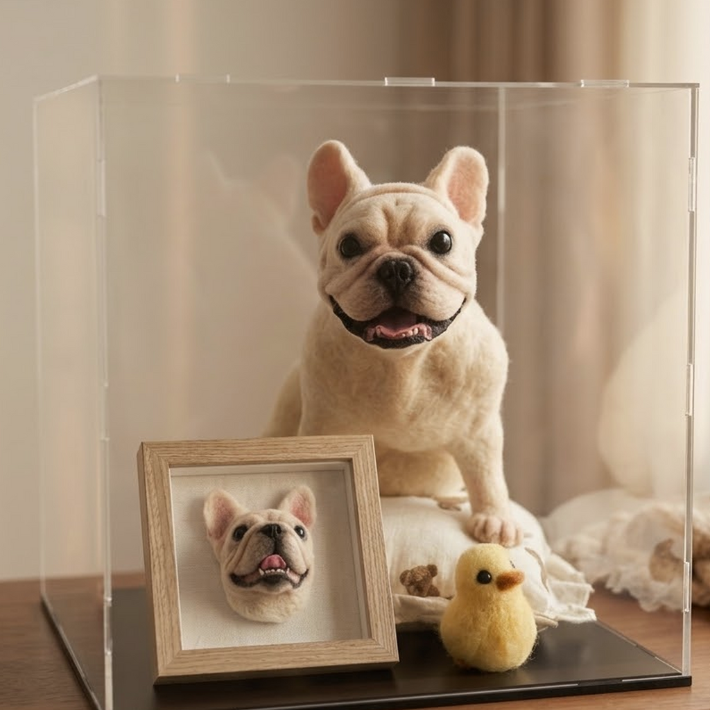 Big Wool Felt Portrait｜寵物羊毛氈全身訂製（50％訂金）｜香港女生的羊毛氈小店