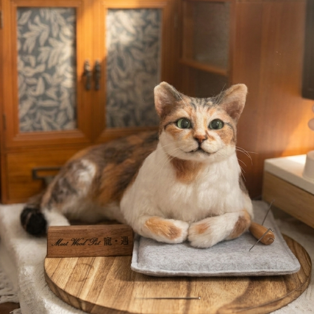 Big Wool Felt Portrait｜寵物羊毛氈全身訂製（50％訂金）｜香港女生的羊毛氈小店