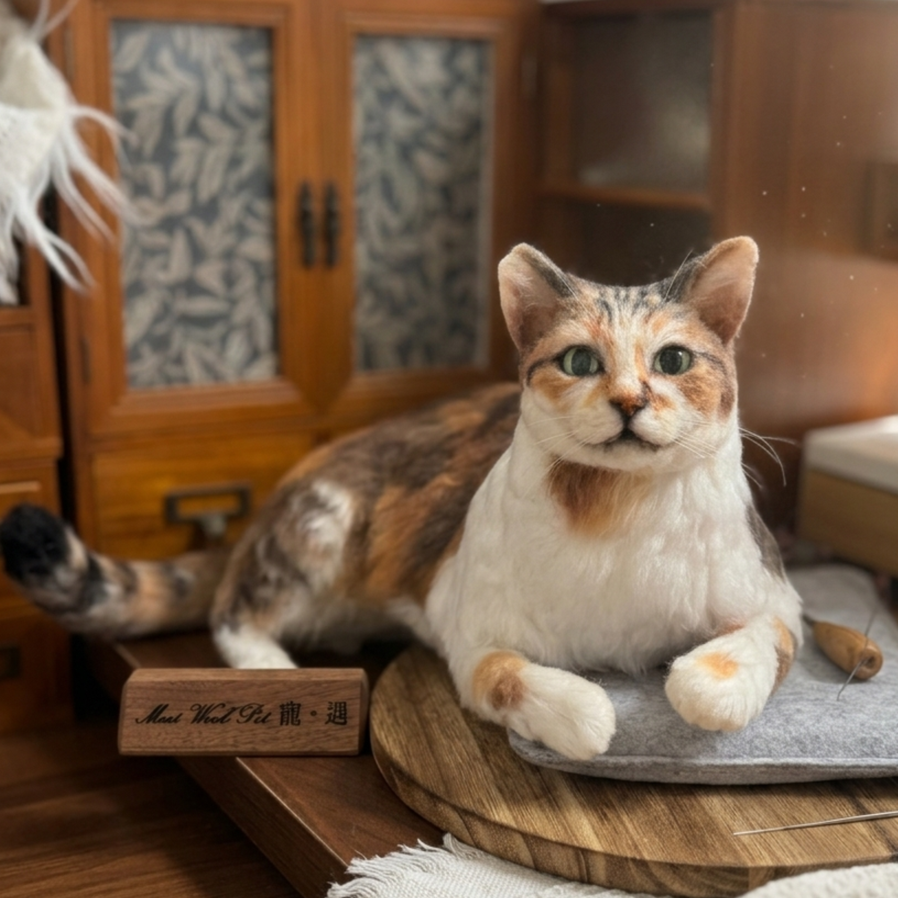 Big Wool Felt Portrait｜寵物羊毛氈全身訂製（50％訂金）｜香港女生的羊毛氈小店