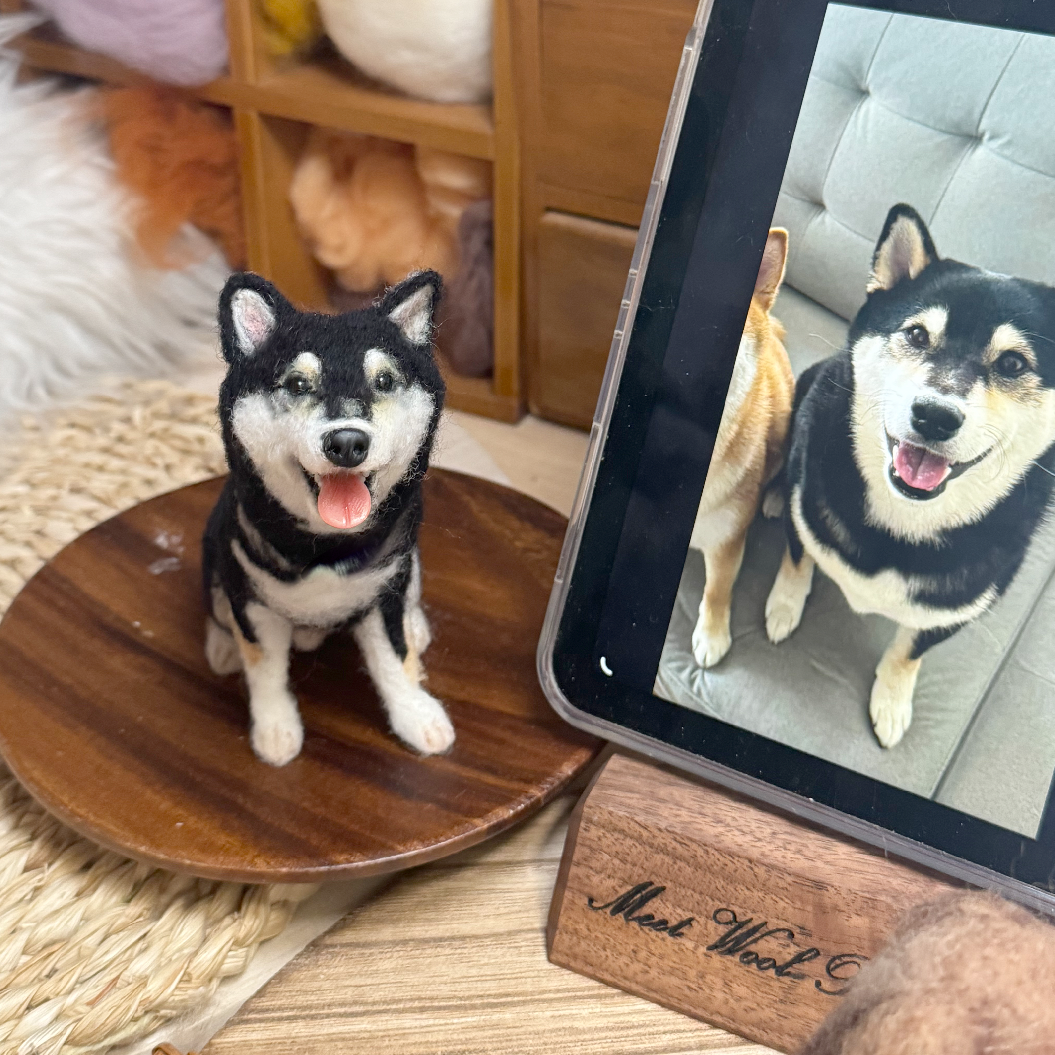 Mini Wool Felt Portrait｜迷你寵物羊毛氈全身訂製（50％訂金）｜香港女生的羊毛氈小店